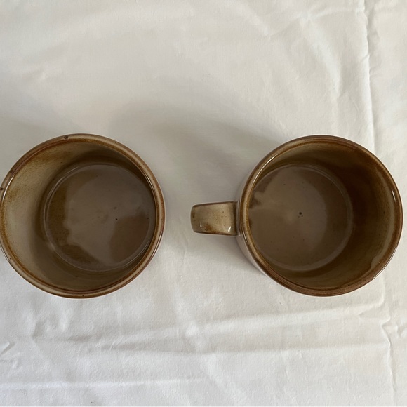 Vintage DANSK Nielstone Spice Flat Mugs Set of 2, Niels Refsgaard Design - Picture 8 of 12